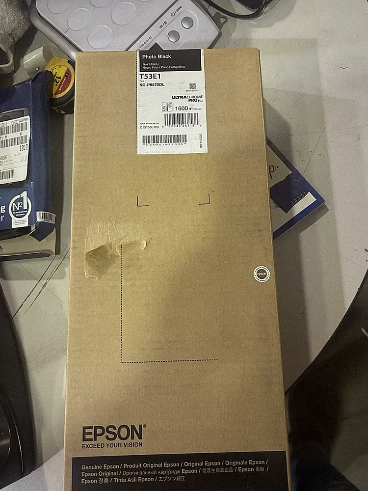 Epson T53E120 (T53E) UltraChrome Ink, Photo Black 1600ml 11/2025 bb date
