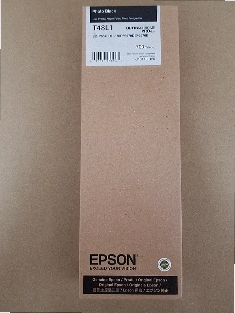 GENUINE Epson UltraChrome PRO6 Photo Black Ink 700ml For P8570/P6570 (T48L120)