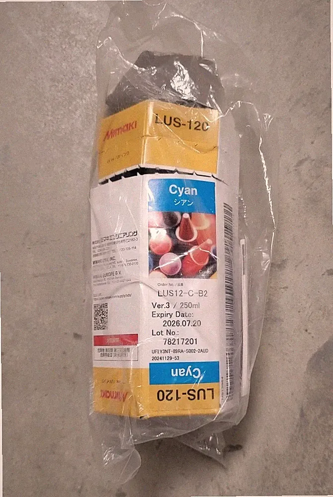 Genuine Mimaki LUS-120 Cyan 250ml Ink Bottle