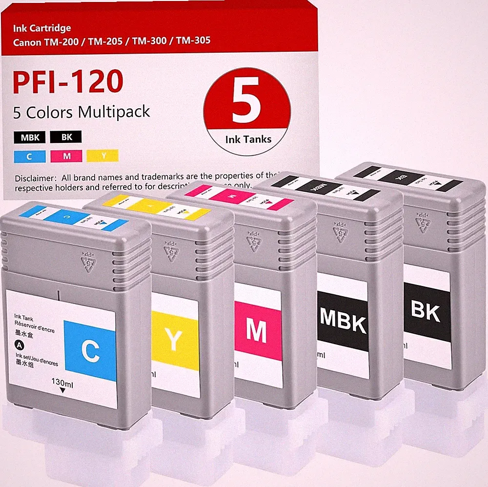 PFI-120 Ink Tank for Canon imagePROGRAF IPF TM-200 TM-205 TM-300 TM-305 Printer